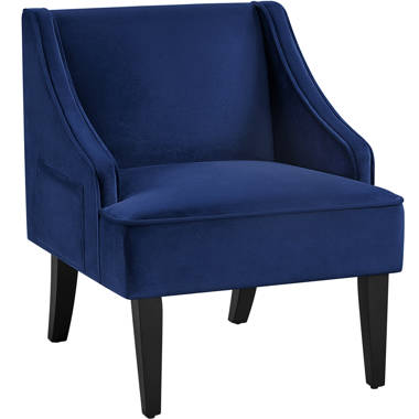 Homepop swoop arm velvet accent online chair